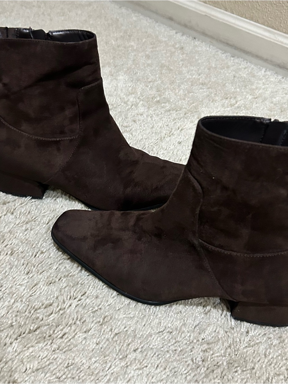 Women’s Dark Brown Suede Ankle Boots